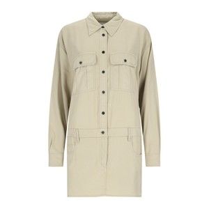Isabel Marant Étoile Palvina Mini Shirt Dress In Green Lyocell Chambray - NWT